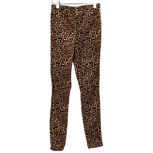L'Agence Animal Print Skinny Pant Size S